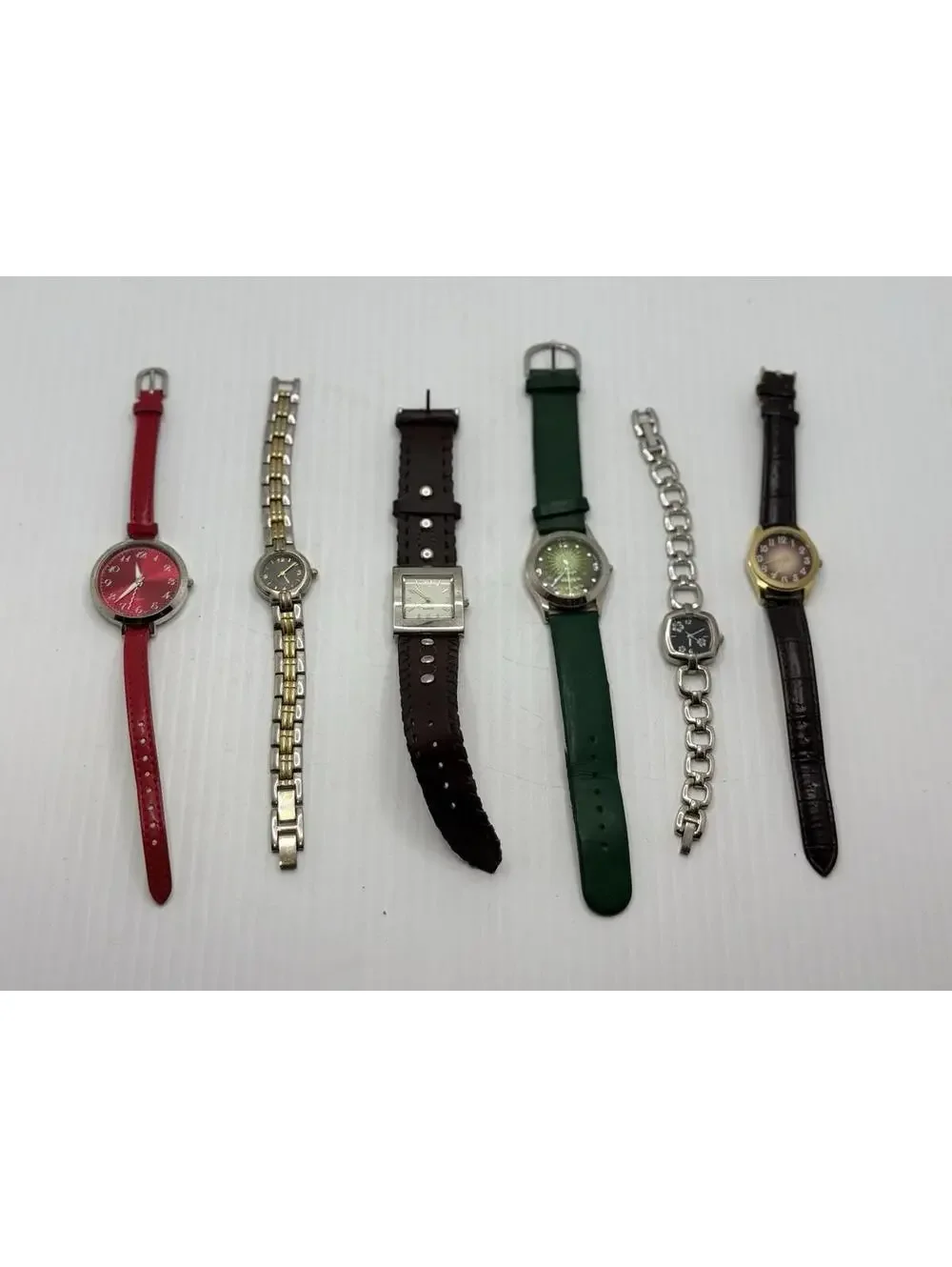 Mixed Watch Lot 6 Pcs Vintage & Modern Quartz Swiss Parts Repair Reseller Bulk